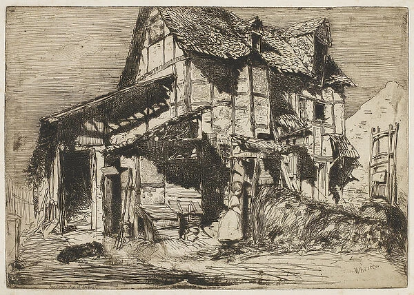 The Unsafe Tenement, 1858 (etching on paper)