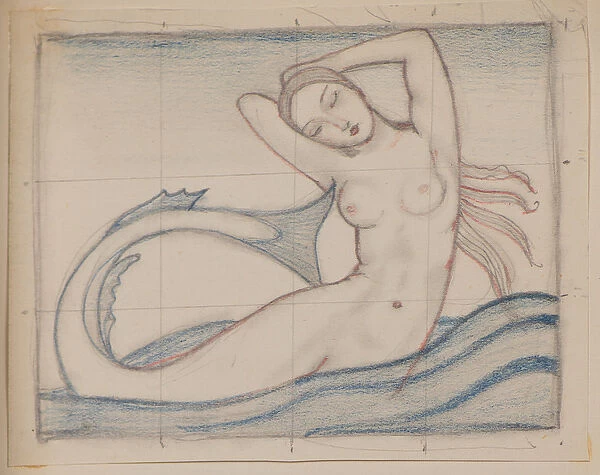 Untitled [Mermaid] (pencil)