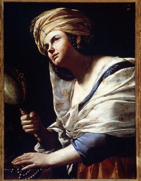 Vanite. Vanitas (Vanity). Peinture de Mattia Preti Il Cavaliere Calabrese (1613-1699), 1650. Art italien, style baroque. Huile sur toile. Musee des Offices, Florence