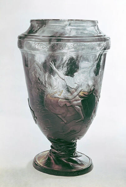 Vase depicting Orpheus and Eurydice (glass)