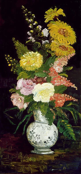 Vase of Flowers, 1886 (oil on canvas)