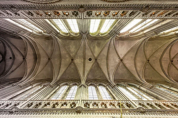 vault of the nave, cathedral of Saint Vincent de Bayeux
