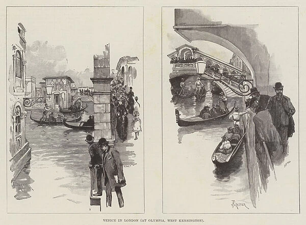 Venice in London, at Olympia, West Kensington (engraving)