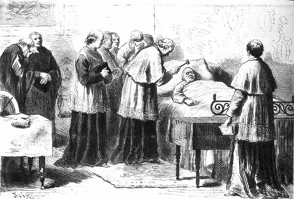 The verification of the death of Pius IX by means of the silver hammer