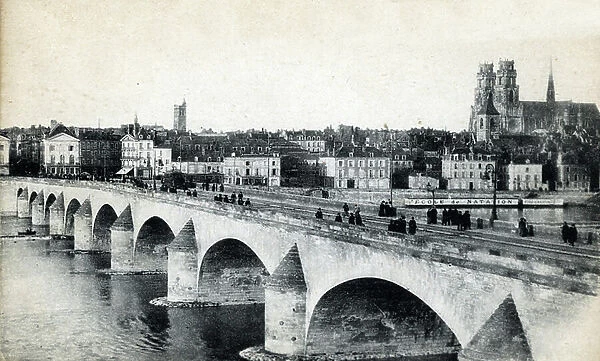 View of the bridge George V, in Orleans Postcard ca. 1915
