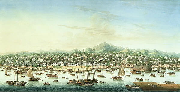 View of Canton, c. 1800 (watercolour and gouache on paper)