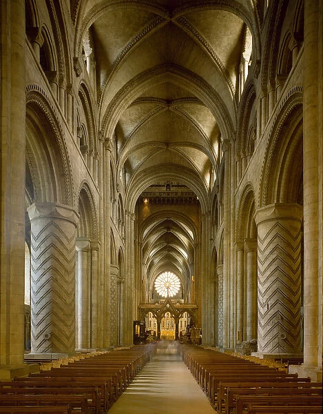 View of the central nave, 1093 (photography)