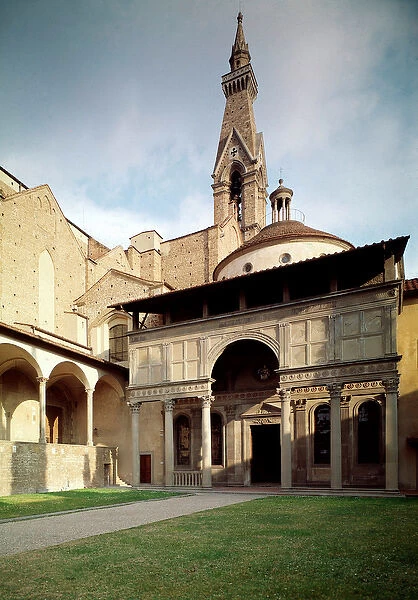 View of the chapel of the Pazzi (photography)
