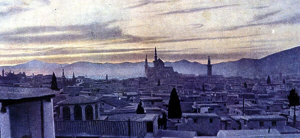 View of Damascus (Syria). Autochrome, 1894