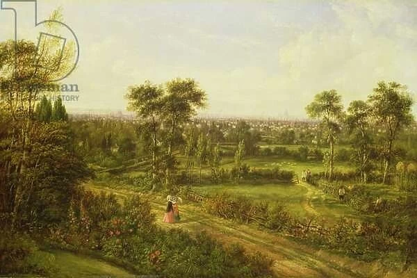 View of London from Denmark Hill (oil on canvas)