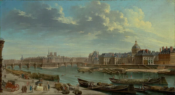 A View of Paris with the Ile de la Cite, 1763 (oil on canvas)