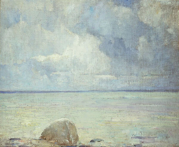 A View of the Sound, (oil on canvas)