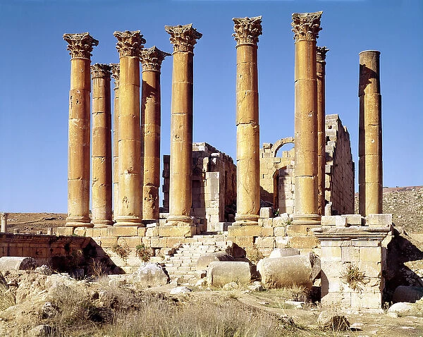 View of the Temple of Artemis, built c. 386 AD (photo)