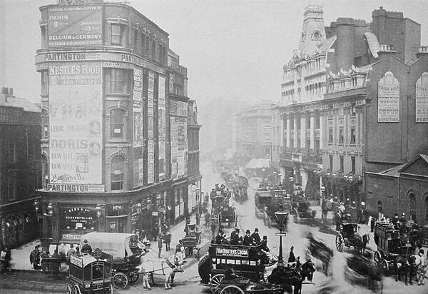 View of Tottenham Court Road, c. 1885 (b  /  w photo)