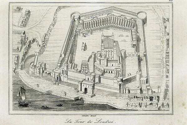 View of the Tower of London in the Sixteenth Century (engraving)