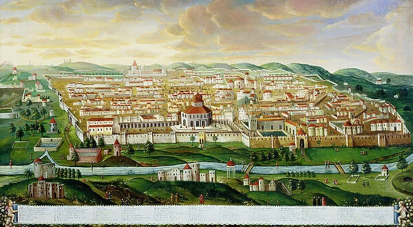 A View of the Walled City of Jerusalem, c. 1740 (oil on canvas)