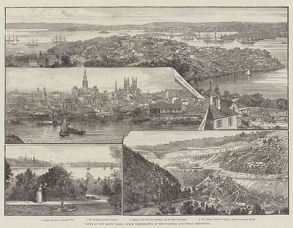 Views of New South Wales, Australia 1886 (engraving)