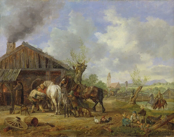 The Village Blacksmith, 1826 (oil on canvas)
