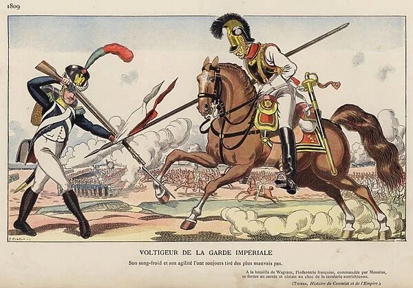 Voltigeur De La Garde Imperiale, 1809 (colour litho)