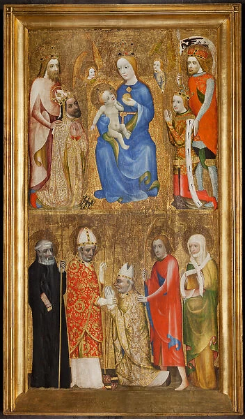 Votive Panel of Archbishop Jan Oacko from Vlaaaim, before 1371 (tempera on panel)