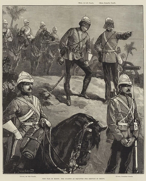 The War in Egypt, the Guards as equipped for Service in Egypt (engraving)