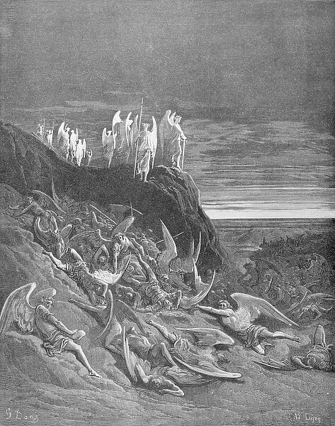 The War in Heaven, from Book VI of Paradise Lost'