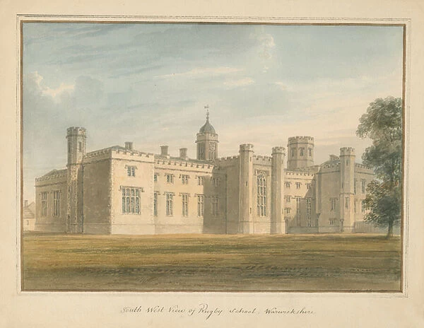Warwickshire - Rugby School, 1815 (w  /  c on paper)