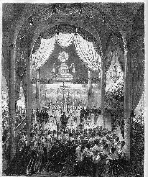 Wedding ceremony of Prince Humbert I Prince of Italy (Umberto I