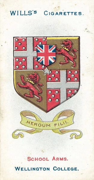 Wellington College, Heroum Filii (colour litho)