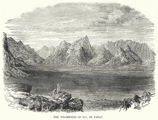 The Wilderness of Sin, or Paran (engraving)