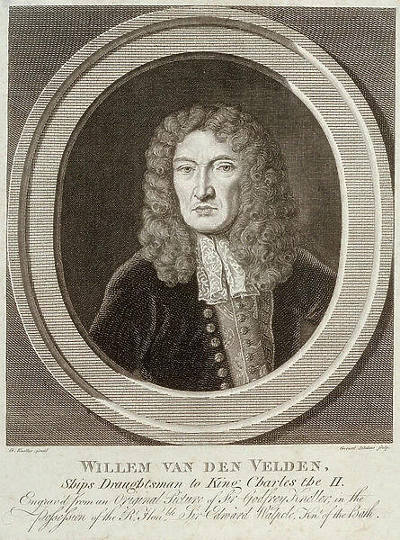 Willem van de Velde, the Elder, 18th century (engraving)