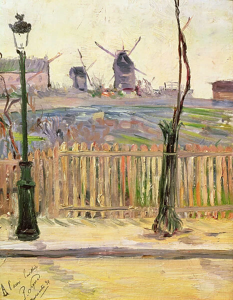 The Windmills at Montmartre, 1884 (oil on canvas)