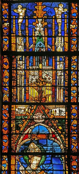 Window w6 depicting a canopy (stained glass)