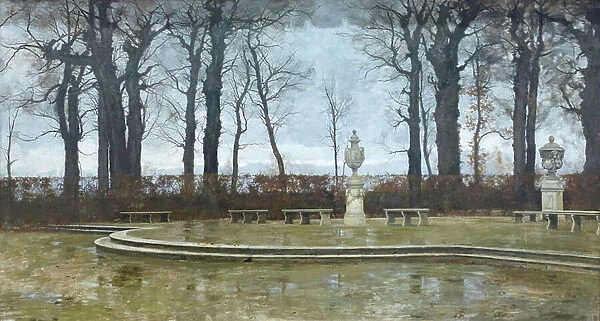 Winter Sadness (Tristezza invernale), 1884, Marco Calderini (painting)
