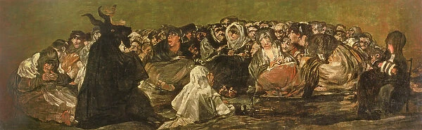 The Witches Sabbath or The Great He-goat, (one of The Black Paintings ), c