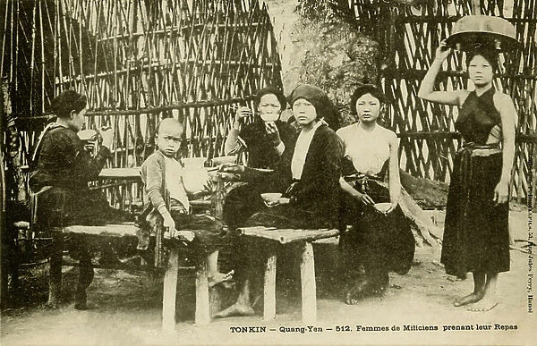 Wives of the Vietnamese militia