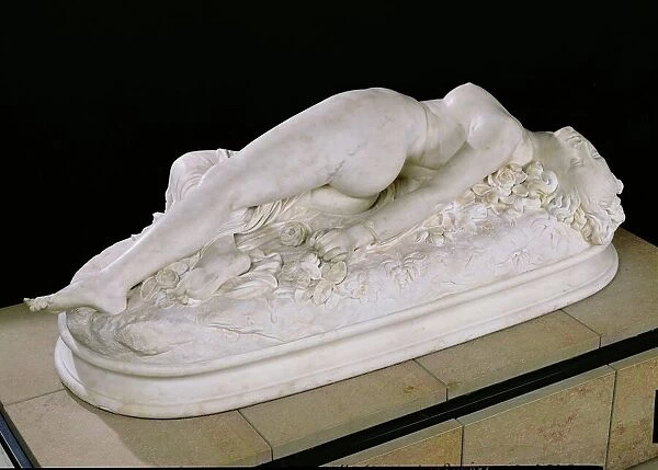 Woman Bitten by a Snake, 1847 (marble)