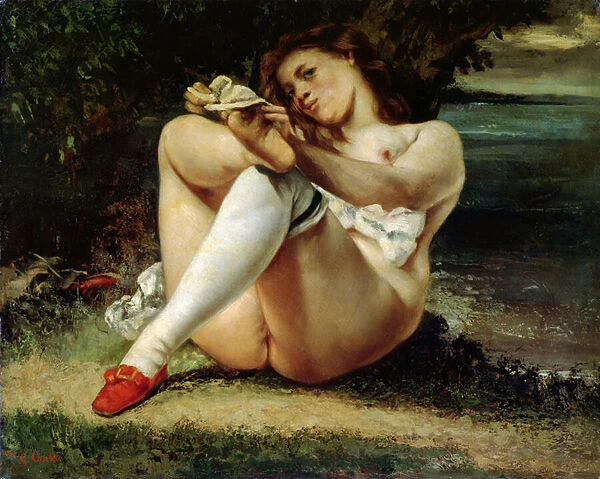 Woman in White Stockings, c. 1861 (oil on canvas)
