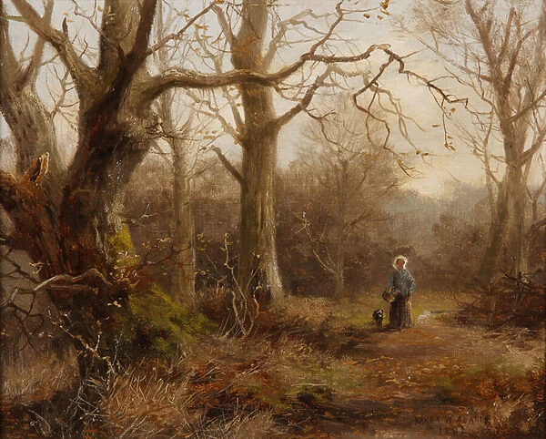 Woodland Scene, 1892 (oil on canvas)