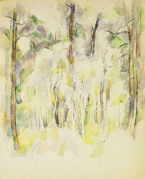 Woodland Scene, c. 1900-1904 (watercolour over pencil on paper)