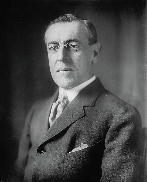 Woodrow Wilson, 1913-20 (b / w photo)