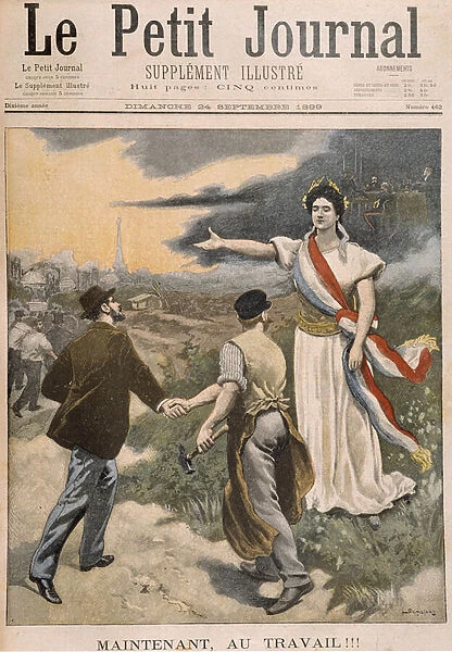 Now to work! : France exorting the French at work, alluding to the end of the Dreyfus