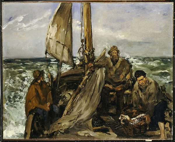 The Workers of the Sea, 1873 (oil on canvas)