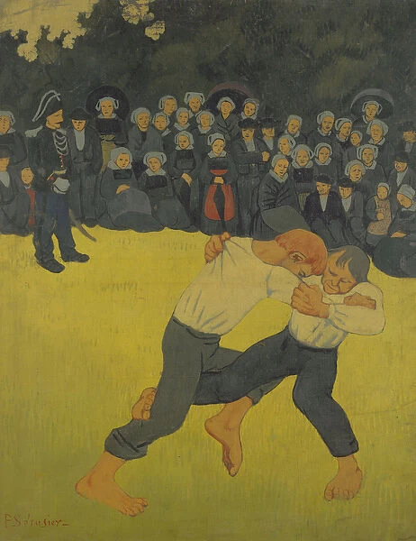 The Wrestling Bretons, c. 1893 (oil on canvas)