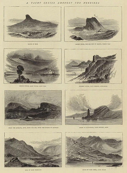 A Yacht Cruise amongst the Hebrides (engraving)