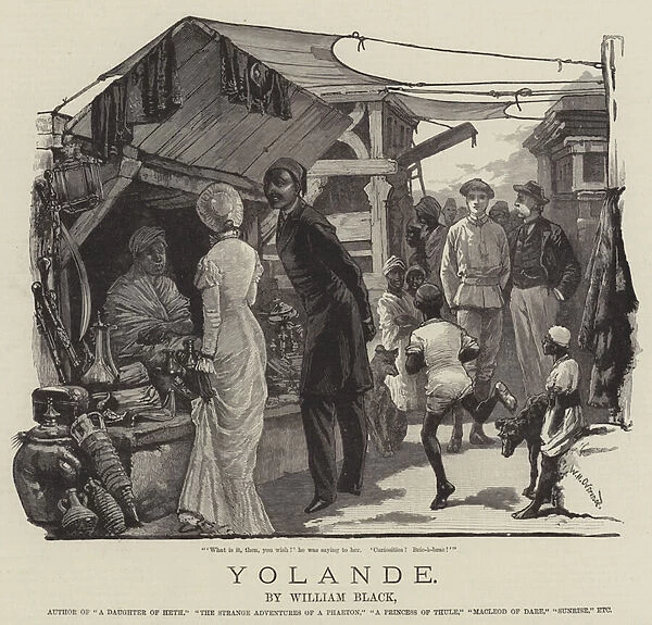 Yolande, by William Black (engraving)