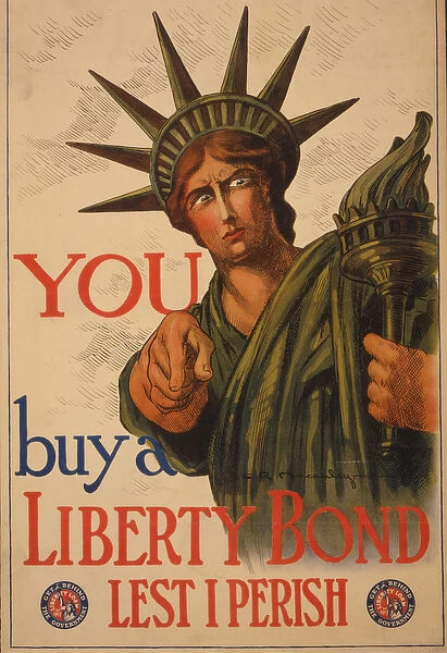 You--Buy a Liberty bond lest I perish, 1917 (colour lithograph)