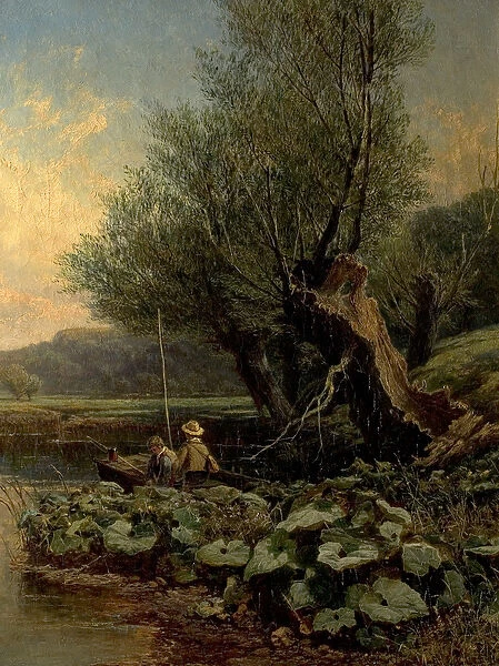 Young Anglers, 1868 (oil on canvas)
