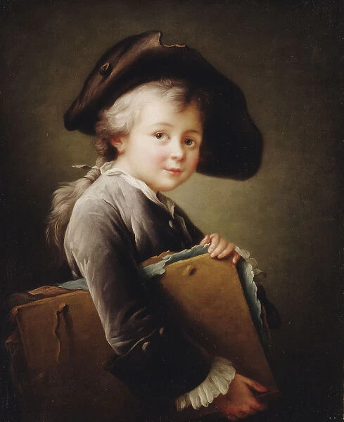 A Young Boy holding a Portfolio, 1760 (oil on canvas)
