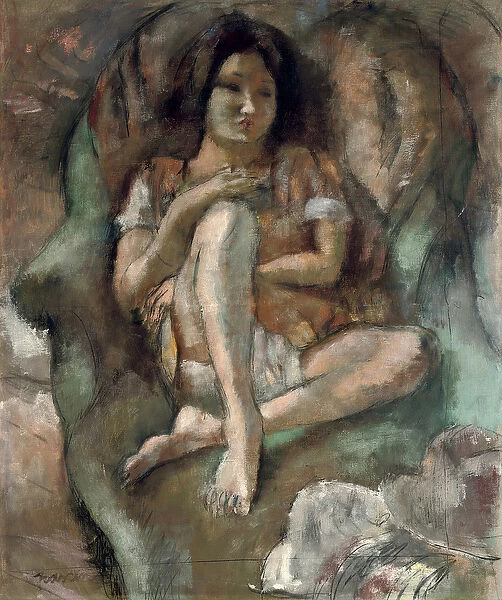 Young Girl in an Armchair; Jeune fille au fauteuil, 1922 (oil on canvas)
